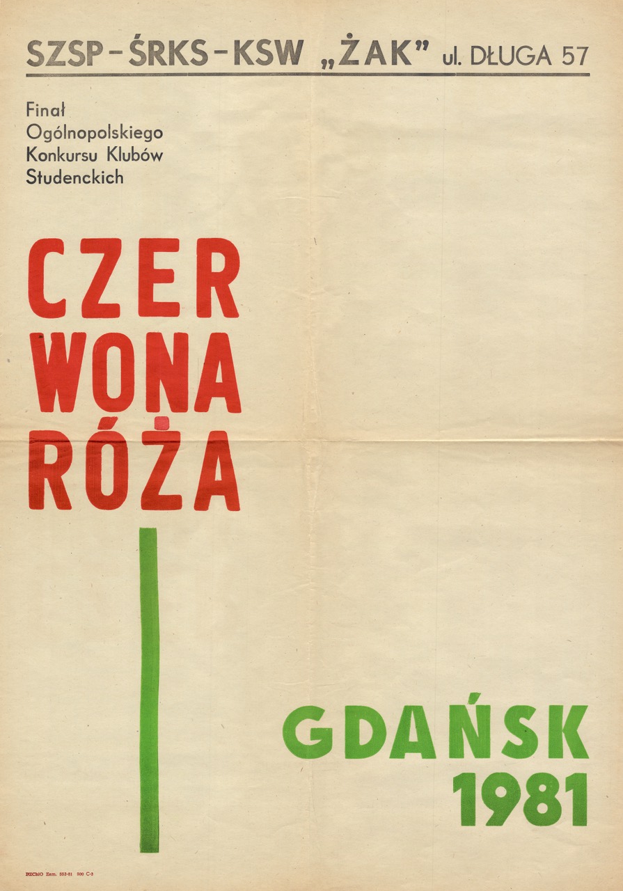 Żak-Gdańsk 1981 Czerwona Róża
