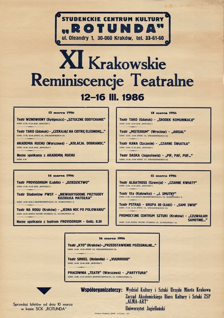 XI Krakowskie Reminiscencje Teatralne